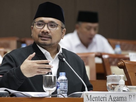 Menteri Agama Saat Menghadiri Rapat Kerja Dengan Komisi VIII DPR RI