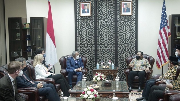 Menag Yaqut terima Anggota Kongres Amerika di Kantor Kemenag