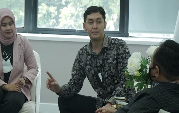 Menag bersama Sekjen PB PMII dan Ketua PB Kopri