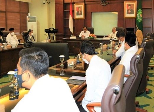 Menag memimpin Rakor Implementasi Penguatan Moderasi Beragama,