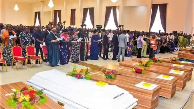 Funeral for victims