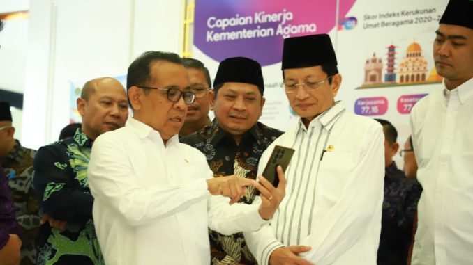 Menag Nasaruddin Umar dan Menko PMK Pratikno